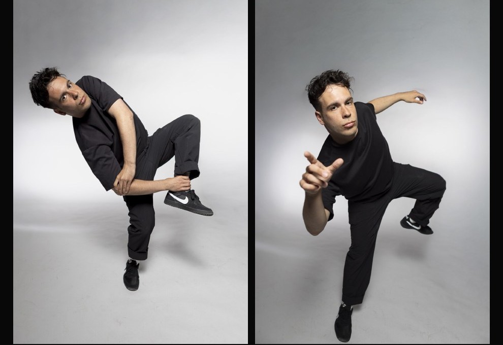 Dancer studio portrait, movement series
